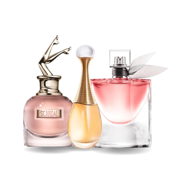 Combo de 3 Perfumes - Scandal de Jean Paul Gaultier, J'adore de Dior y La Vie Est Belle de Lancôme [100 ml]
